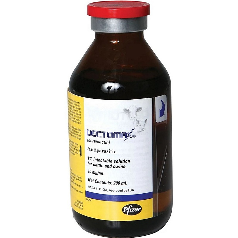 Dectomax Injectable Cattle & Swine Dewormer Solution 1% 200 ml