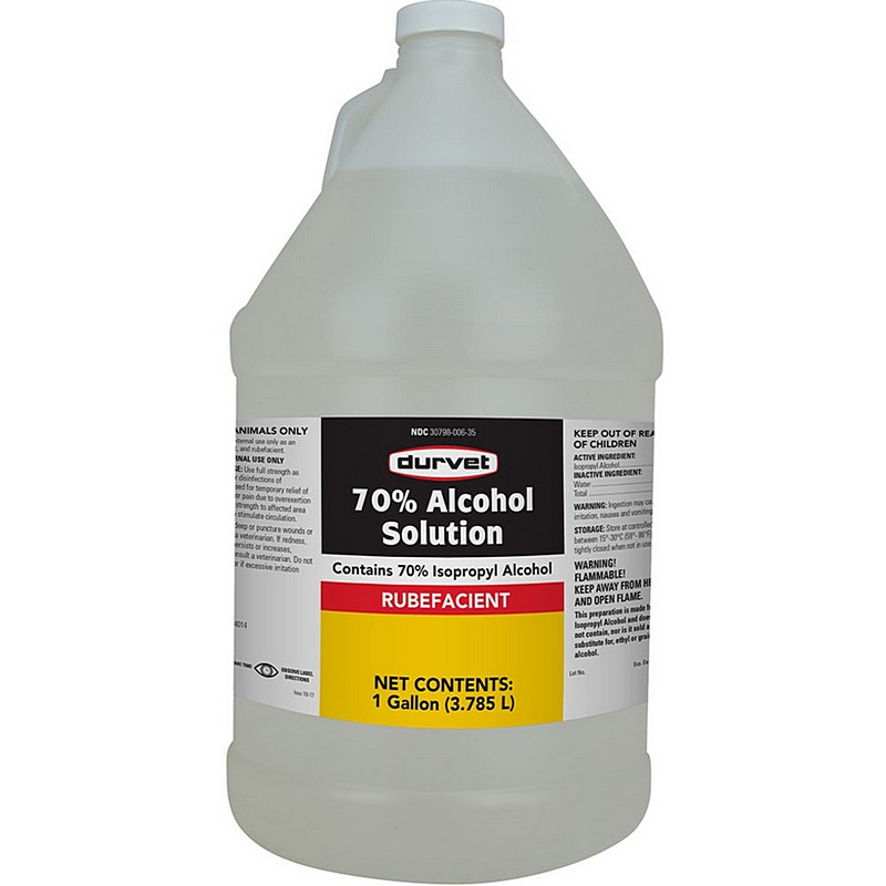 Durvet Isopropyl Alcohol 70% 1 gal