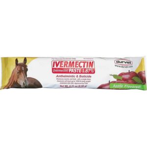 Durvet Ivermectin Apple Flavored Equine Dewormer Paste 1.87% 6.08g