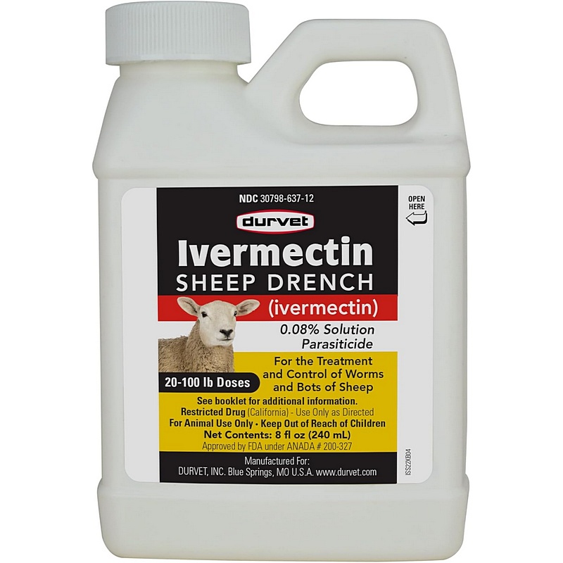 Durvet Ivermectin Sheep Drench 0.08% 240 ml
