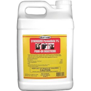 Durvet Synergized Permethrin 1% Pour-On Insecticide 2.5 gal