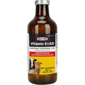Durvet Vitamin E+AD Injectable 250 ml for Cattle