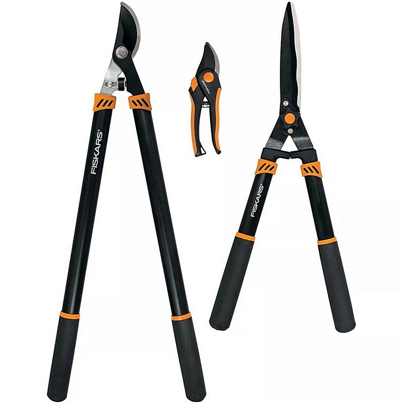 Fiskars Stainless Steel Lopper Pruner Set 3 pc