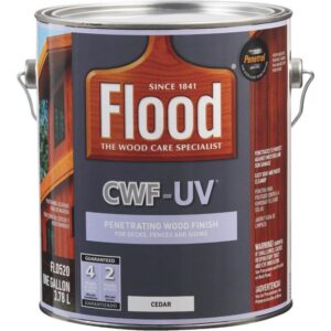 Flood CWF UV Water Based Wood Finish Matte Cedar 1 gal