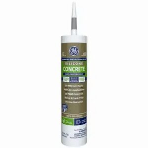 GE Light Gray Concrete & Masonry Silicone Sealant 10 oz