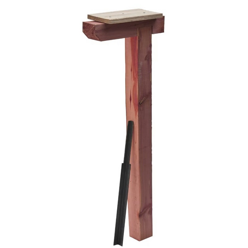 Gibraltar Natural Red Cedar Drive-In Mailbox Post Kit