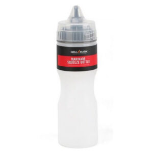 Grill Mark White Black Plastic Condiment Bottle 1 pk