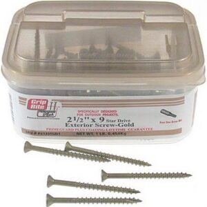 Grip-Rite Star Gold Exterior Screws 1-5/8" 8 ga 1 lb