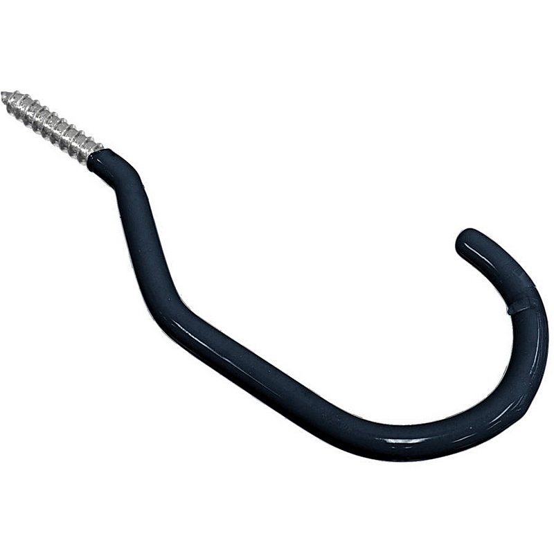 Hillman Black Vinyl Coated Bike Hook