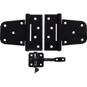Hillman Heavy-Duty Steel Black Gate Hardware Kit