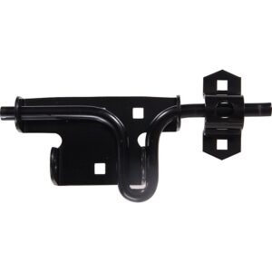 Hillman Slide Action Black Finish Gate Latch