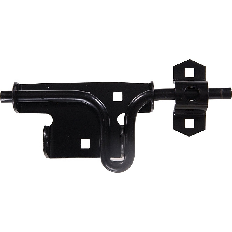Hillman Slide Action Black Finish Gate Latch