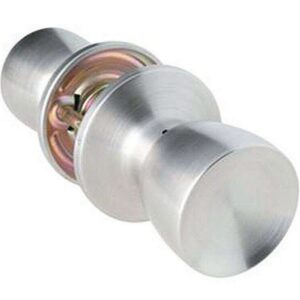Home Plus Satin Chrome Passage Lockset Door Knob