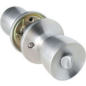Home Plus Satin Chrome Privacy Lockset Door Knob