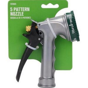 HomePlus 5 Pattern Adjustable Multi-Pattern Metal Hose Nozzle