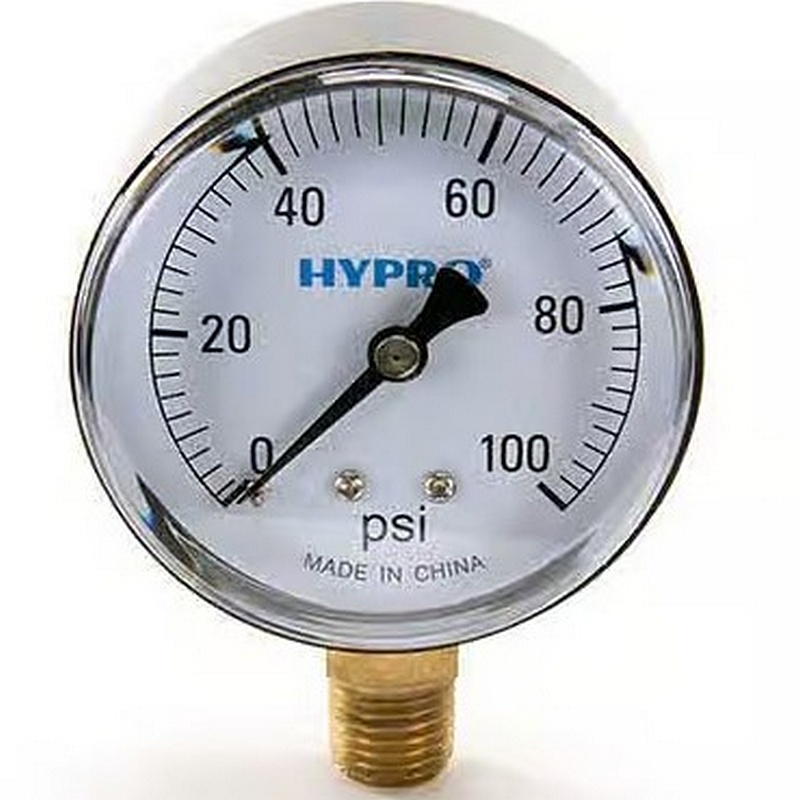 Hypro Pentair SG100 SG Series Bottom Mount Dry Gauge 100 PSI