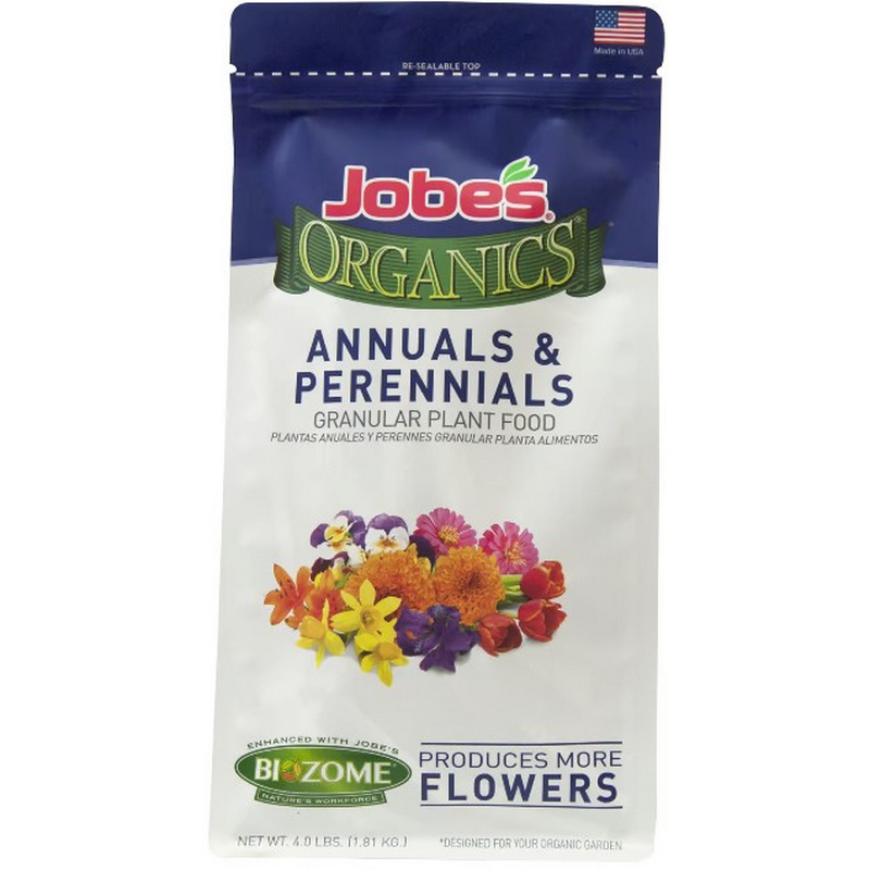 Jobe's Organic Granules 3-5-4 Annual Perennials Plant Food 4 lb