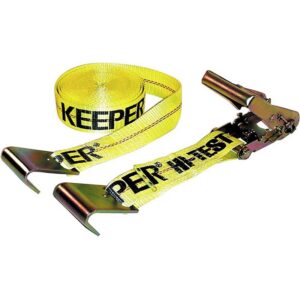 Keeper Flat Hook Hook Polyester Ratchet Tie-Down 2"x27’