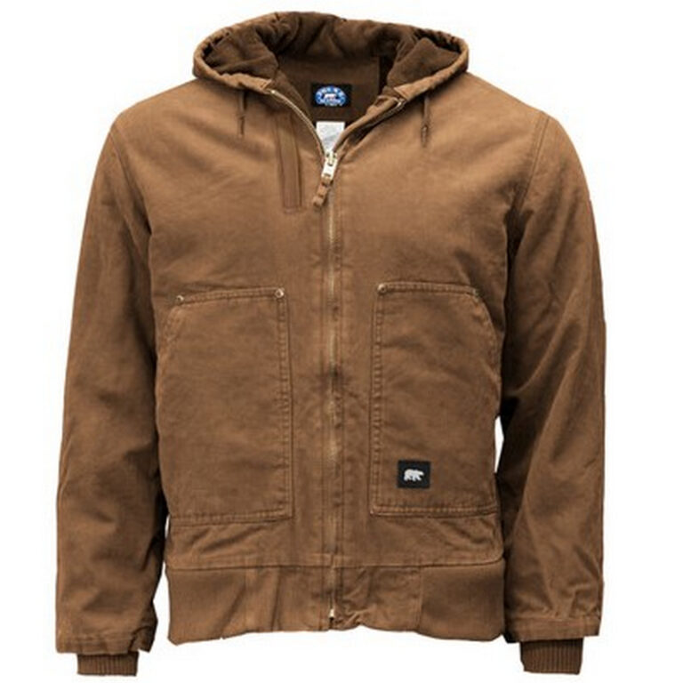 Key Mens Premium Insulated Fleece Lined Jacket Saddle Garment Wash