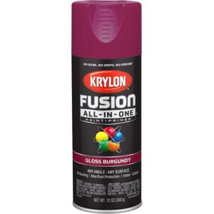 Krylon Fusion All In One Spray Paint+Primer Gloss Burgundy 12 oz