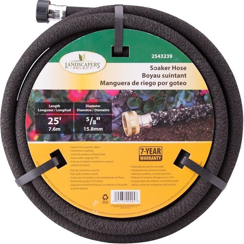 Landscaper Select 5/8 inch Soaker Hose Black 25 feet