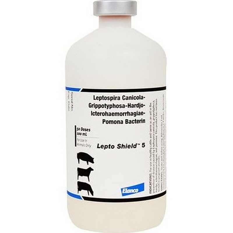 Lepto Shield 5 Cattle & Swine Vaccine 50 Dose 100 ml