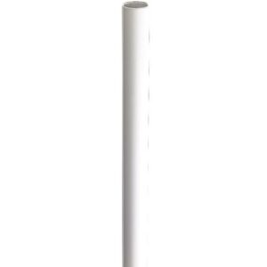 Lido White Powder Coated Stainless Steel Closet Rod 8’