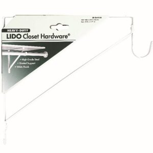 Lido White Steel Shelf Divider with J Hook