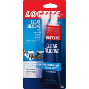 Loctite Clear Silicone Sealant 2.7 oz Waterproof