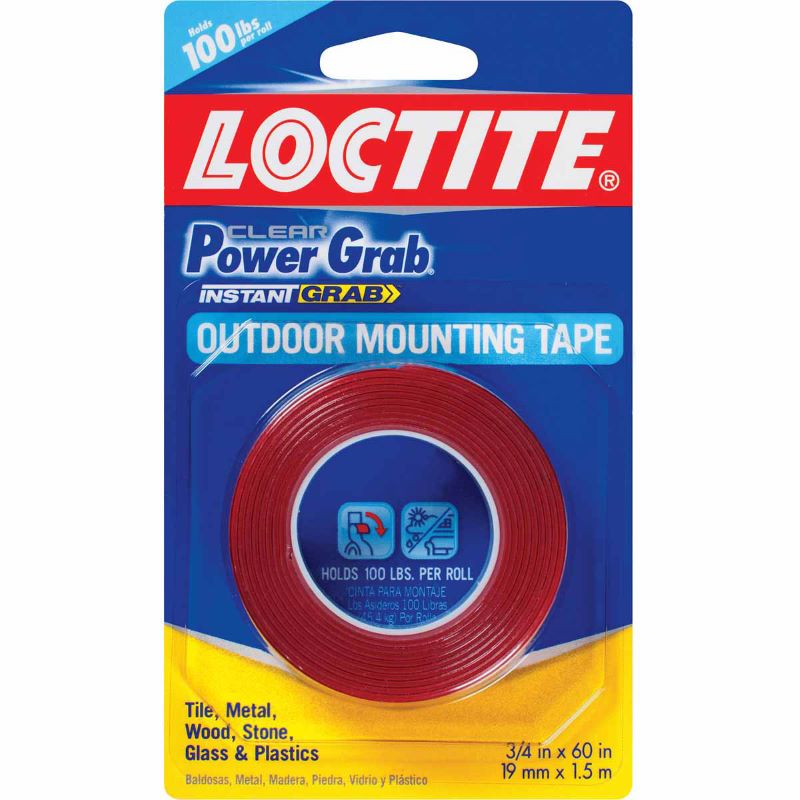 Loctite Power Grab Clear Mounting Tape .75 inch x 60 inch