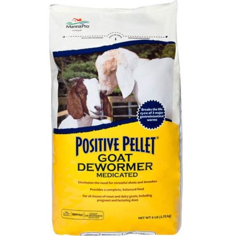 Manna Pro Positive Pellet Medicated Goat Dewormer 6 lb