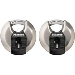 Master Lock Magnum M40XT Steel Ball Bearing Shrouded Padlock 2.75” 2 ct