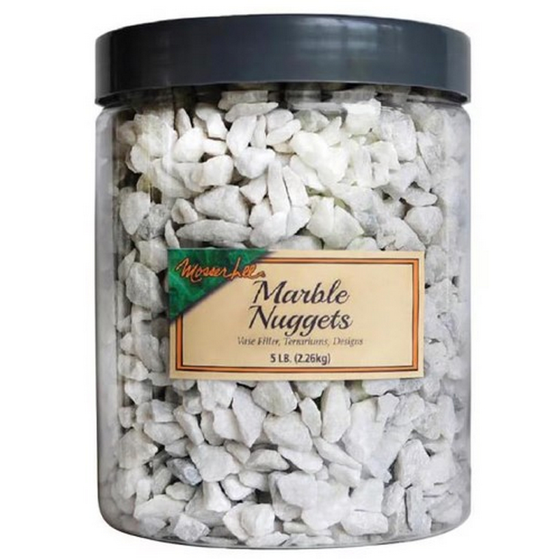Mosser Lee Marble Nuggets White Decorative Stone 5 lb