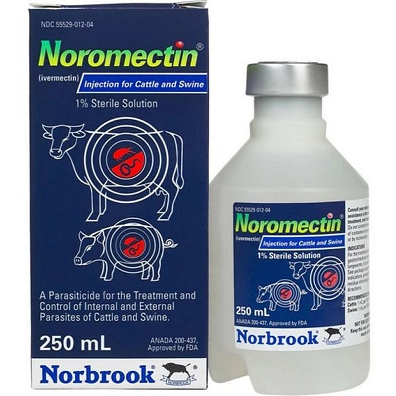 Noromectin Cattle Dewormer Injection 1% 250 ml