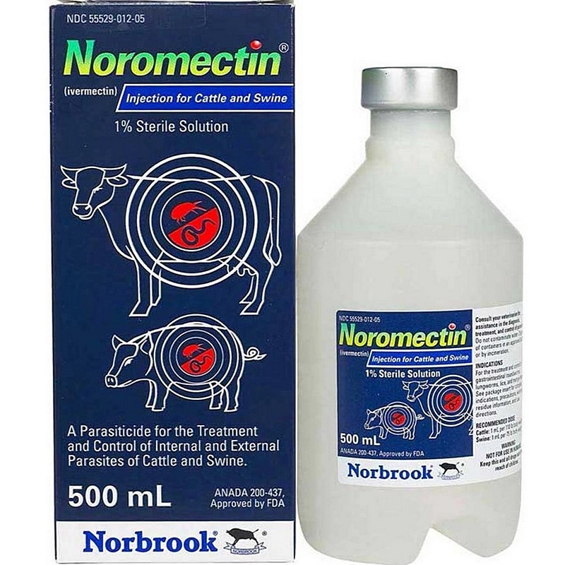 Noromectin Cattle & Swine Injection 1% 500 ml