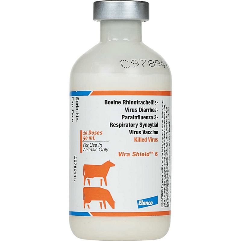 Novartis Vira Shield 6 Cattle Vaccine 10 Dose 50 ml