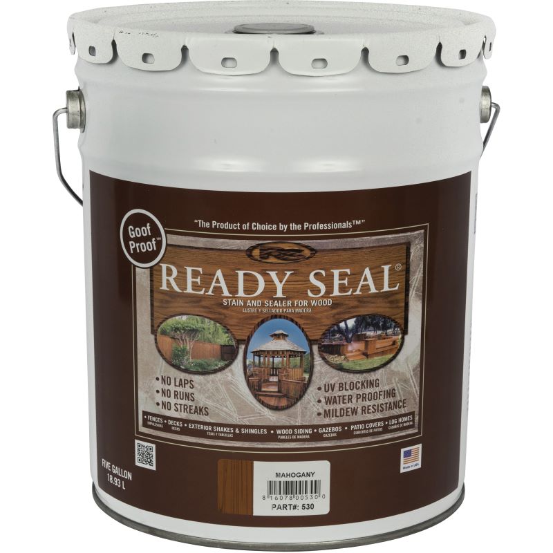 Ready Seal Wood Stain+Sealer Mahogany 5 gal