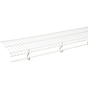 Rubbermaid White Steel Free Slide Shelf 12”x96”x8’