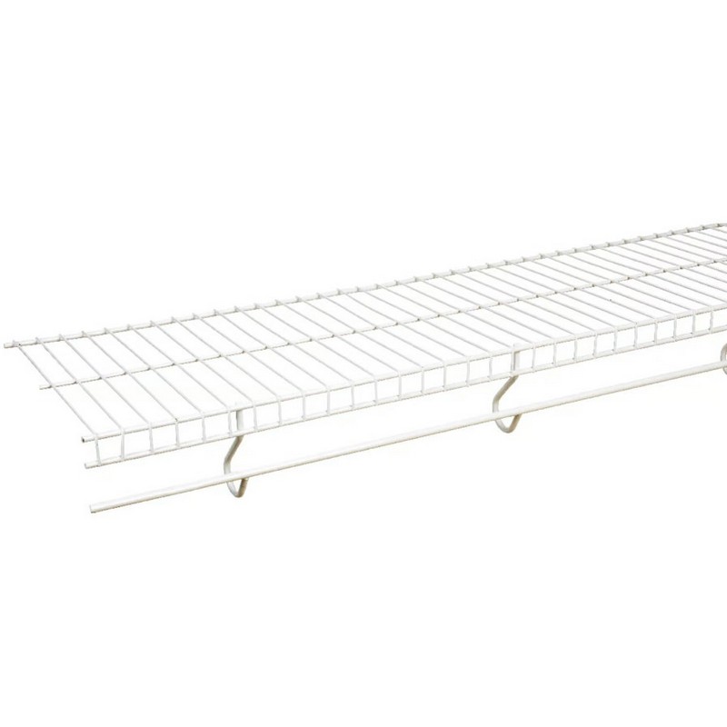 Rubbermaid White Steel Free Slide Shelf 12”x96”x8’