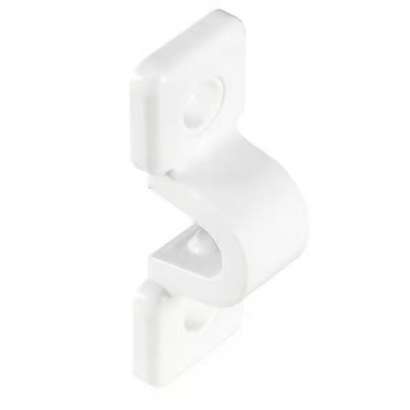 Rubbermaid White Universal Direct Mount Plastic C-Clamps 20 ct