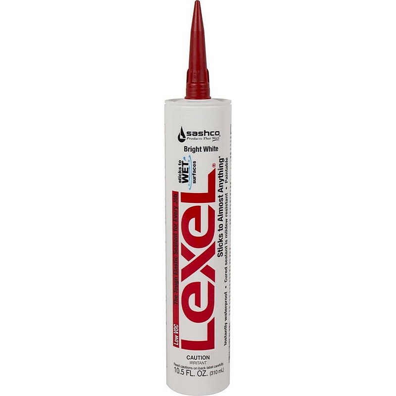 Sashco Lexel White Advanced Polymer Sealant Caulk 10.5 oz