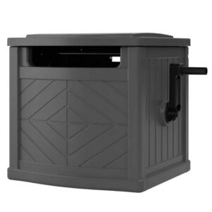 Suncast Free Standing Hideaway Hose Reel Gray 150'