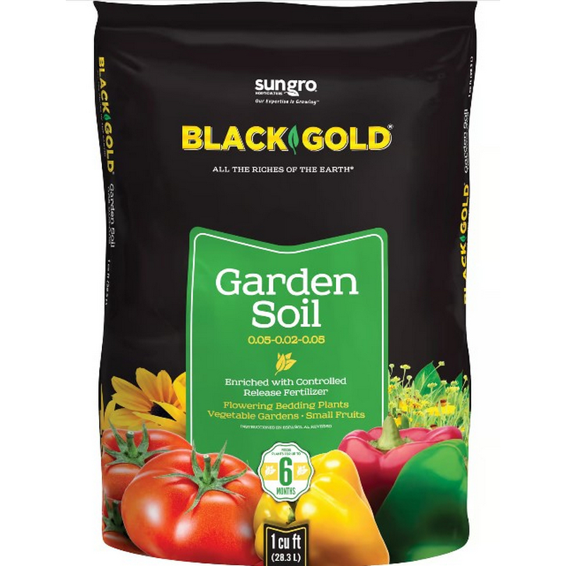 Sungro Black Gold Fruit and Vegetable Garden Soil 1 cu ft