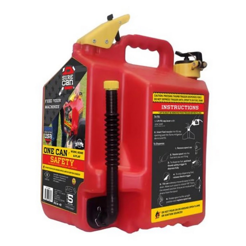 SureCan Plastic Safety Gas Can 5 gal
