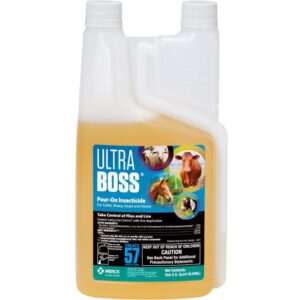 Ultra Boss Pour On Insecticide 32 oz for Livestock