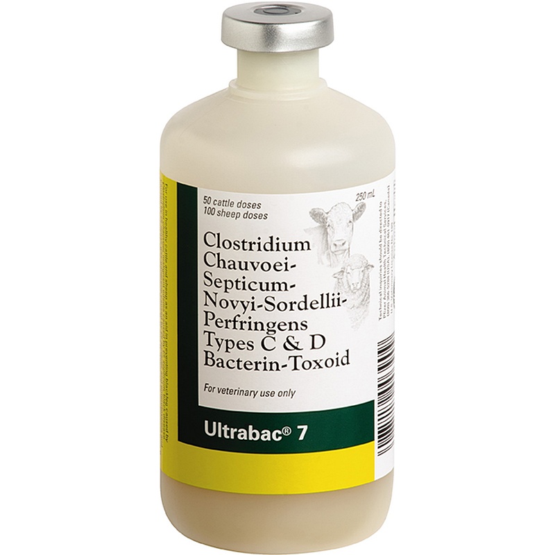 Ultrabac 7 Livestock Vaccine 50 Dose 250 ml