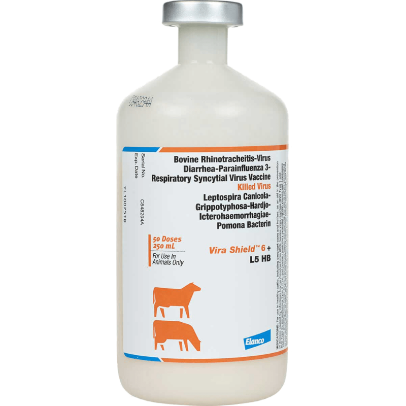 Vira Shield 6+ L5 HB Cattle Vaccine 50 Dose 250 ml