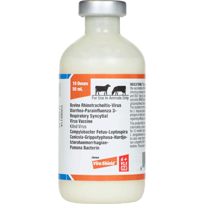 Vira Shield 6+ VL5 HB Cattle Vaccine 50 Dose 250 ml