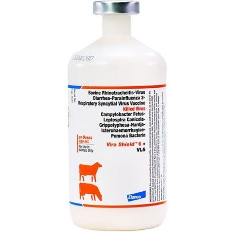 Vira Shield 6+VL5 Cattle Vaccine 50 Dose 250 ml