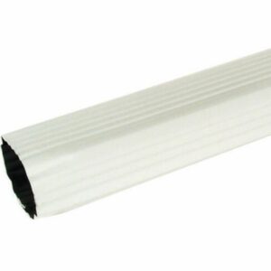 White Aluminum K Downspout 2x3x120 inch